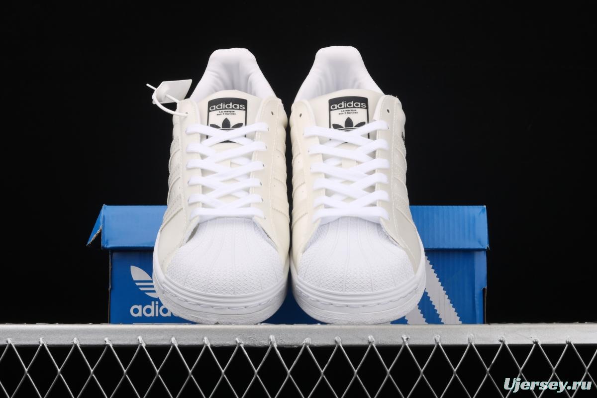 Adidas SuperStar FX7781 shell head clover 50th anniversary dazzle laser Korean version leisure couple board shoes