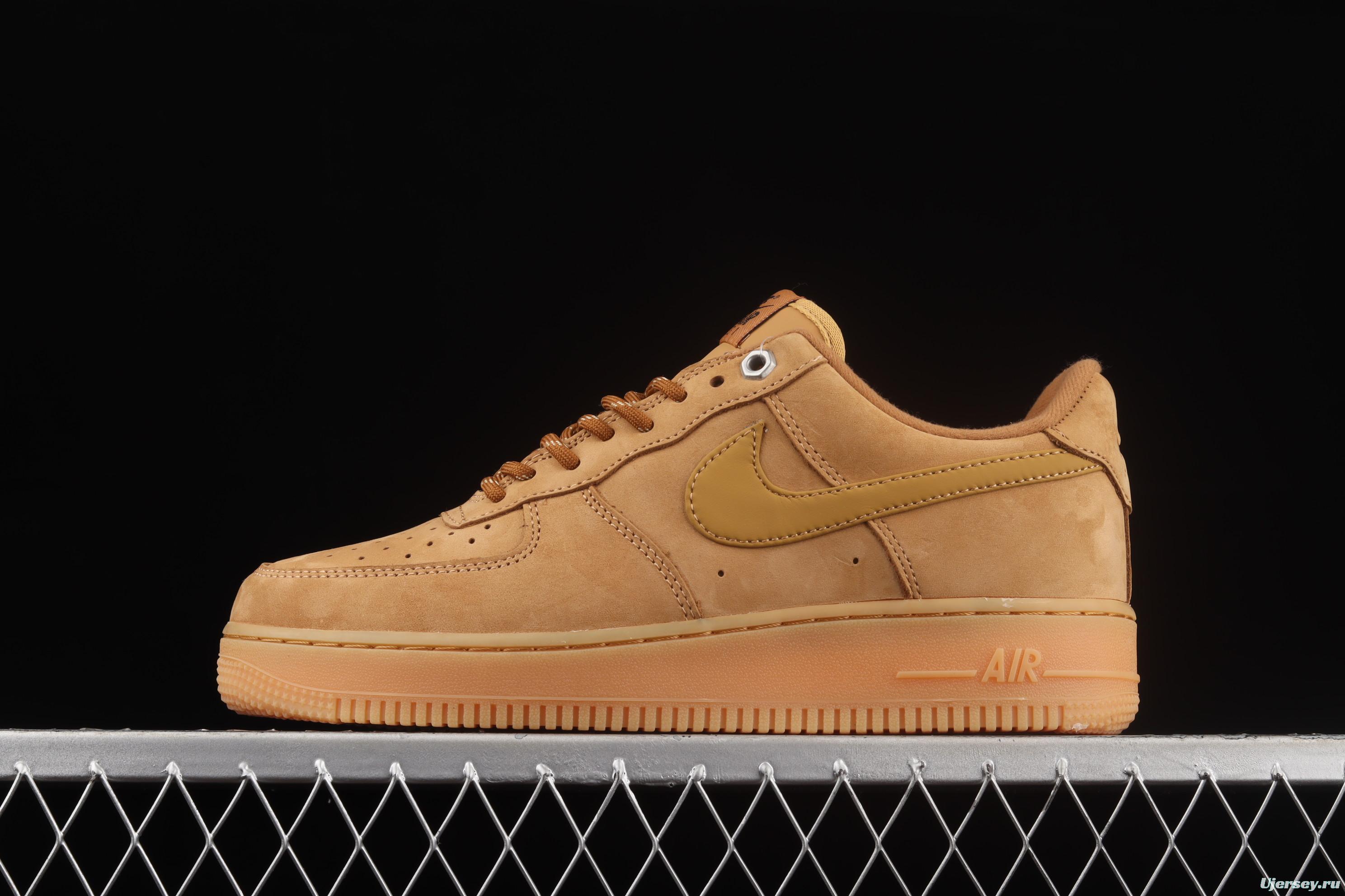 NIKE Air Force 1'07 WB AF1 suede wheat color head low upper board shoes CJ9179-200