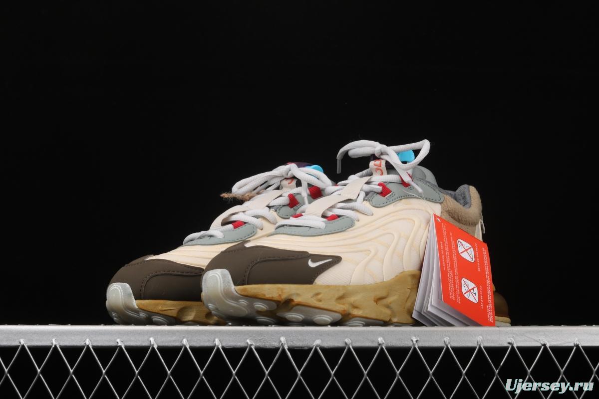 Travis Scott x NIKE Air Max 270React TS co-branded half-palm air cushion running shoes CT2864-200