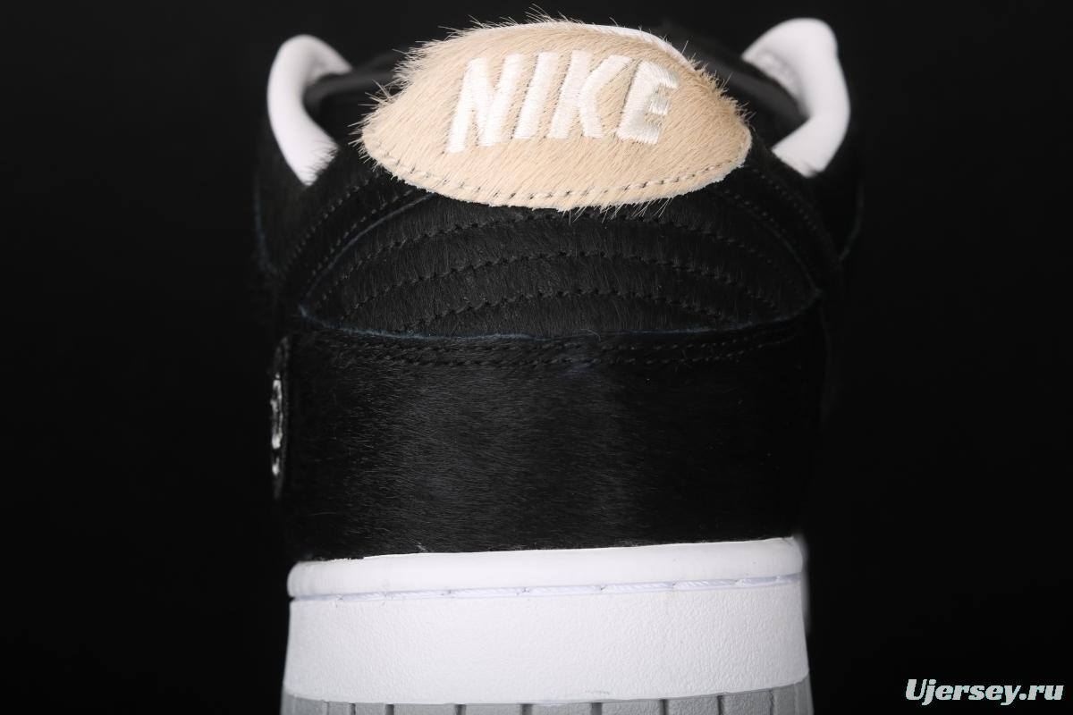 NIKE SB DUNK Low black horse hair joint name dunk series retro low-side leisure sports skateboard shoes CZ5127-001