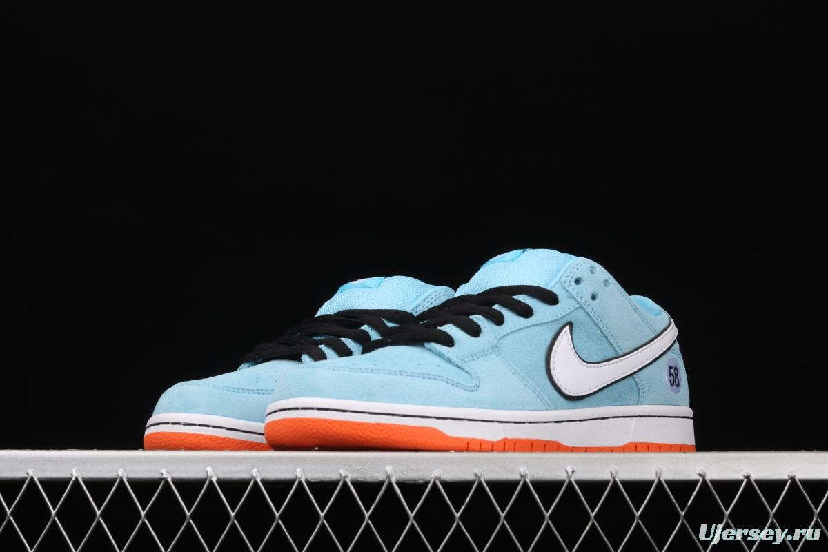 WE CLUB 58 x NIKE SB DUNK Low Pro Club 58 Gulf Slam Dunk Series low side leisure sports skateboard shoes BQ6817-401