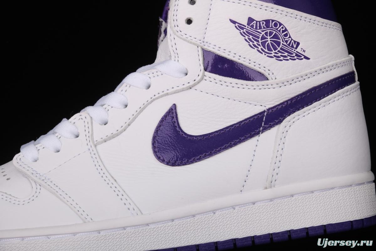 Air Jordan 1 High OG Court Purple White and Purple CD0461-151