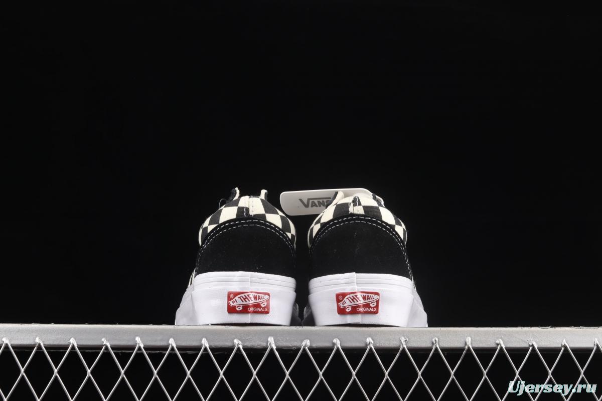 Vans Old Skool Anaheim Classic Black and White Chess Lattice 2.0 low-top casual board shoes VN0A4P3X639