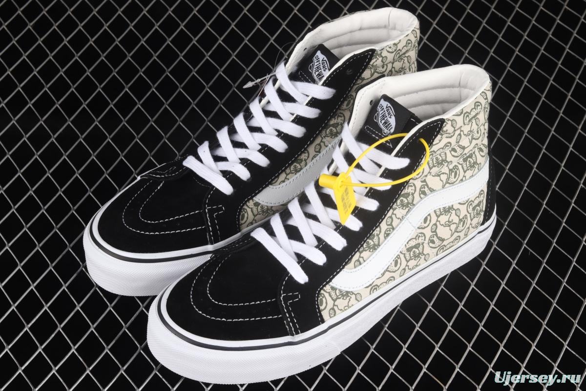 Vans Sk8-Hi Vance Bear Biscuit High Top Leisure Board shoes VN0A4BV8BCM