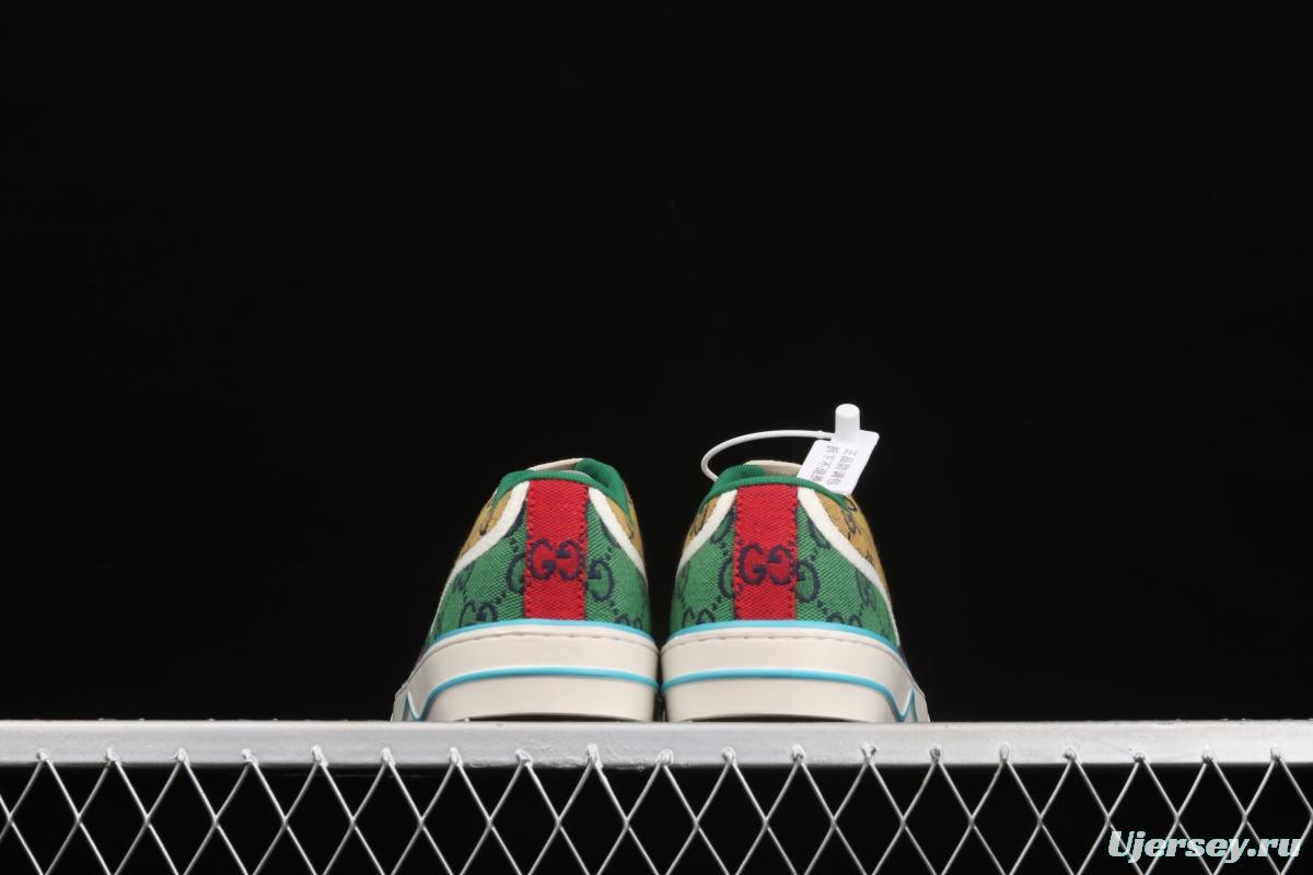 Gucci Tennis 1977 Print Sneaker canvas printed retro leisure sports board shoes 2UZ604275