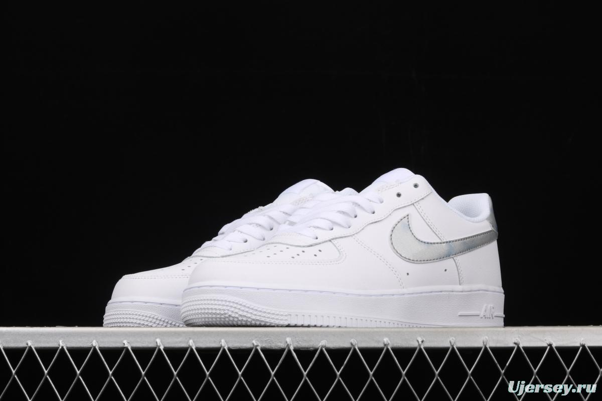 NIKE Air Force 1 Low GS white and blue dazzling haze laser low-top casual board shoes 314219-131