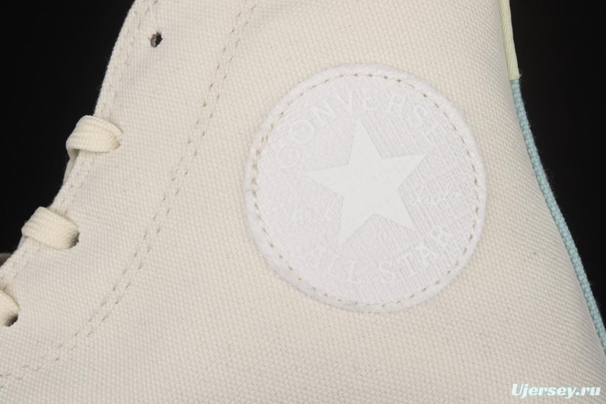Converse Chuck Taylor All Star 1970's environmental protection series transparent jelly sole high top casual canvas shoes 171662C
