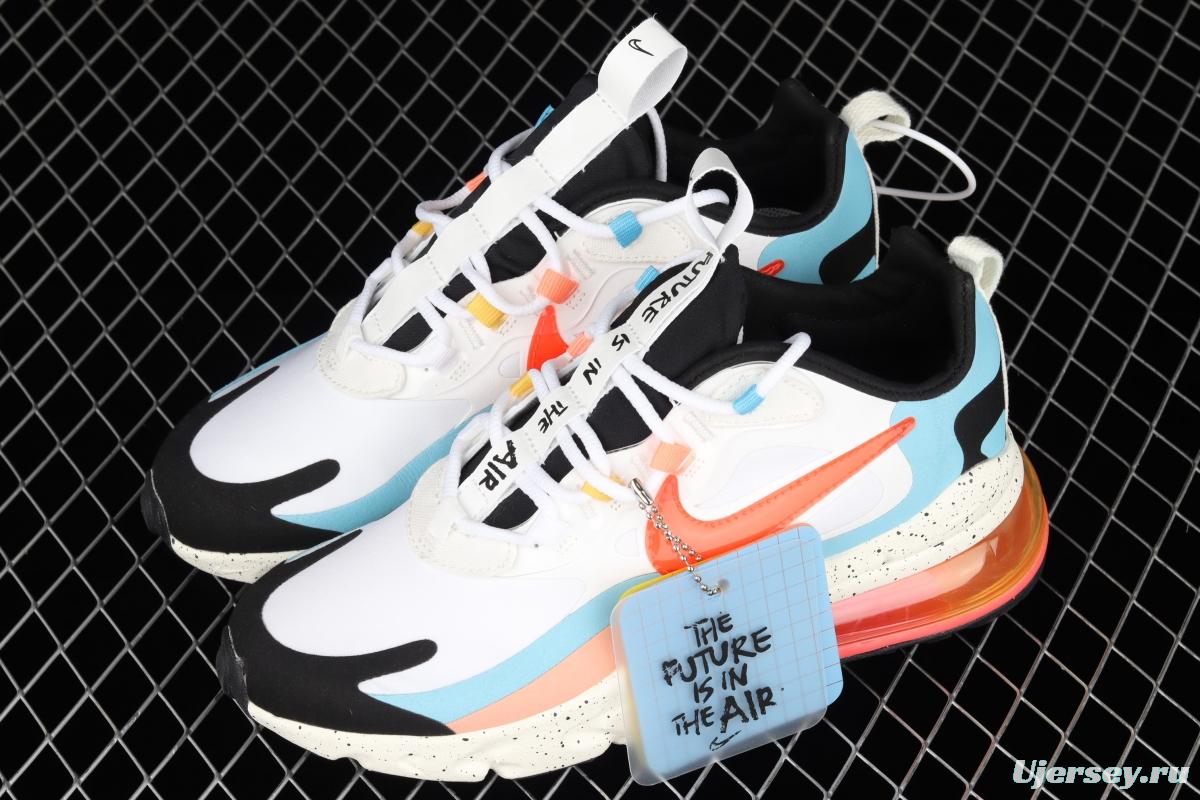 NIKE Air Max 270React new high-frequency mesh hollowing out function half-palm air cushion running shoes DD8498-161,