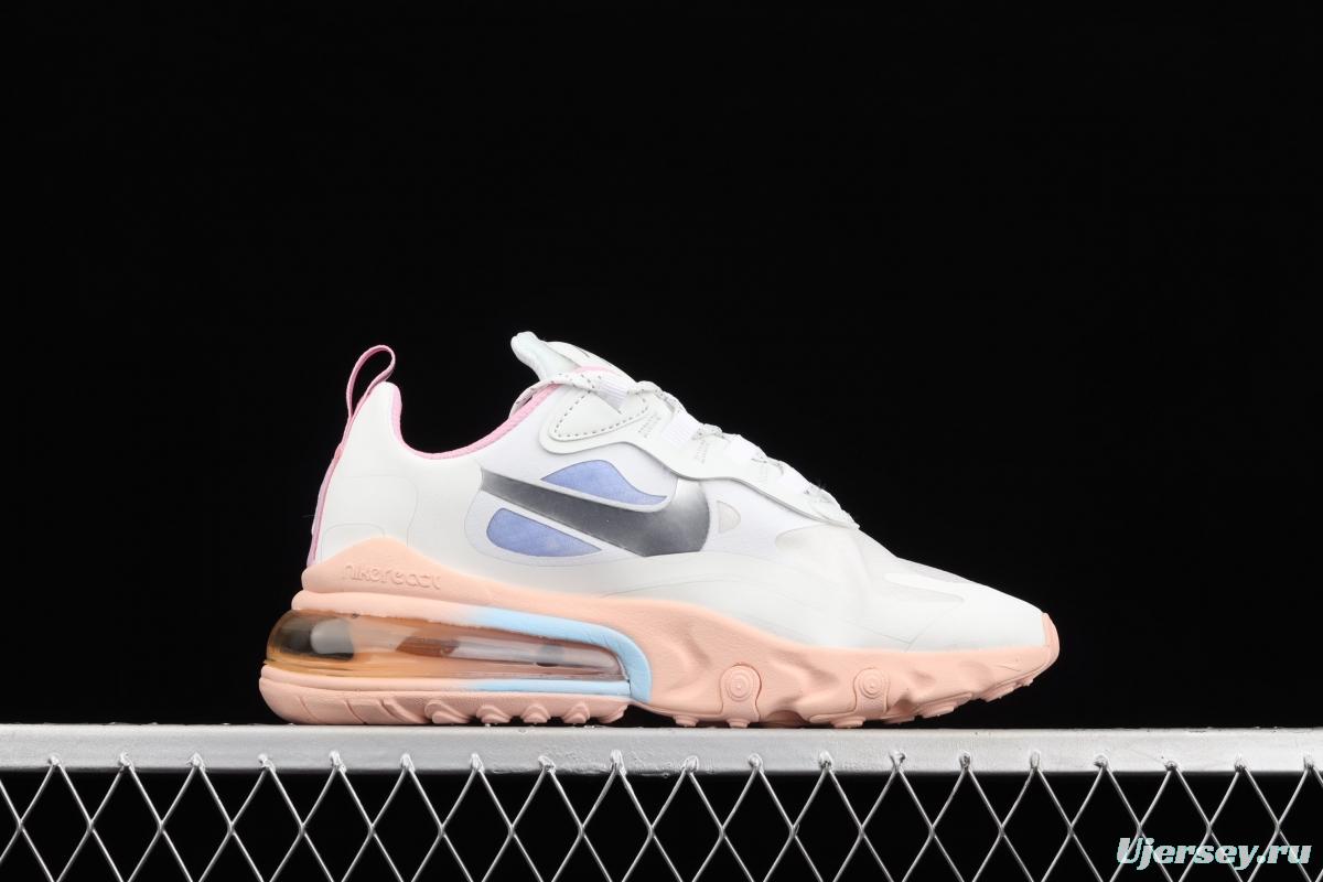 NIKE Air Max 270React new high-frequency mesh function half-palm air cushion cushioning running cloth shoes CZ8131-100