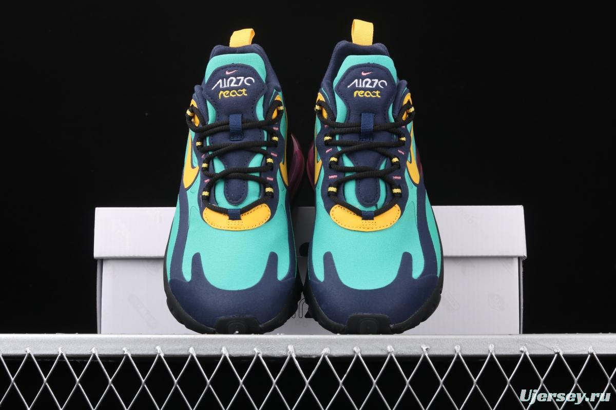 NIKE Air Max 270React new high-frequency mesh function half-palm air cushion cushioning running cloth shoes AO4971-300