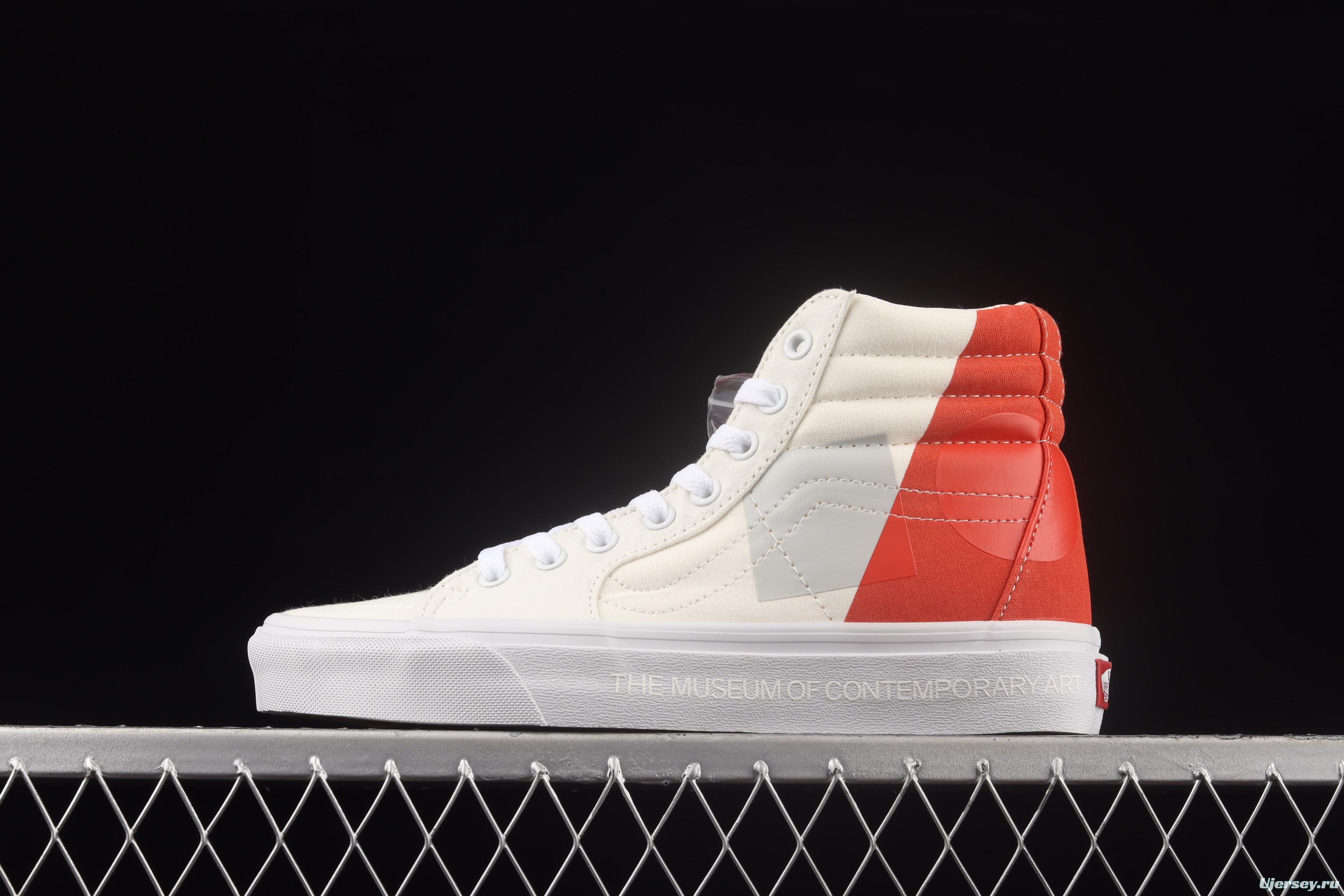 Vans Sk8-Hi 2021MOCA joint series of high-top canvas shoes VN0A5KRHA56