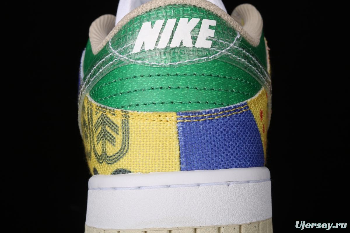 NIKE SB DUNK Low SP city supermarket jointly named color bazaar leisure skateboard shoes DA6125-900