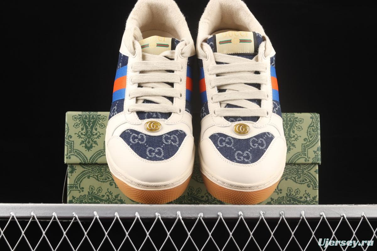 Gucci Distressed Screener Sneaker Gucci classic dirty shoes