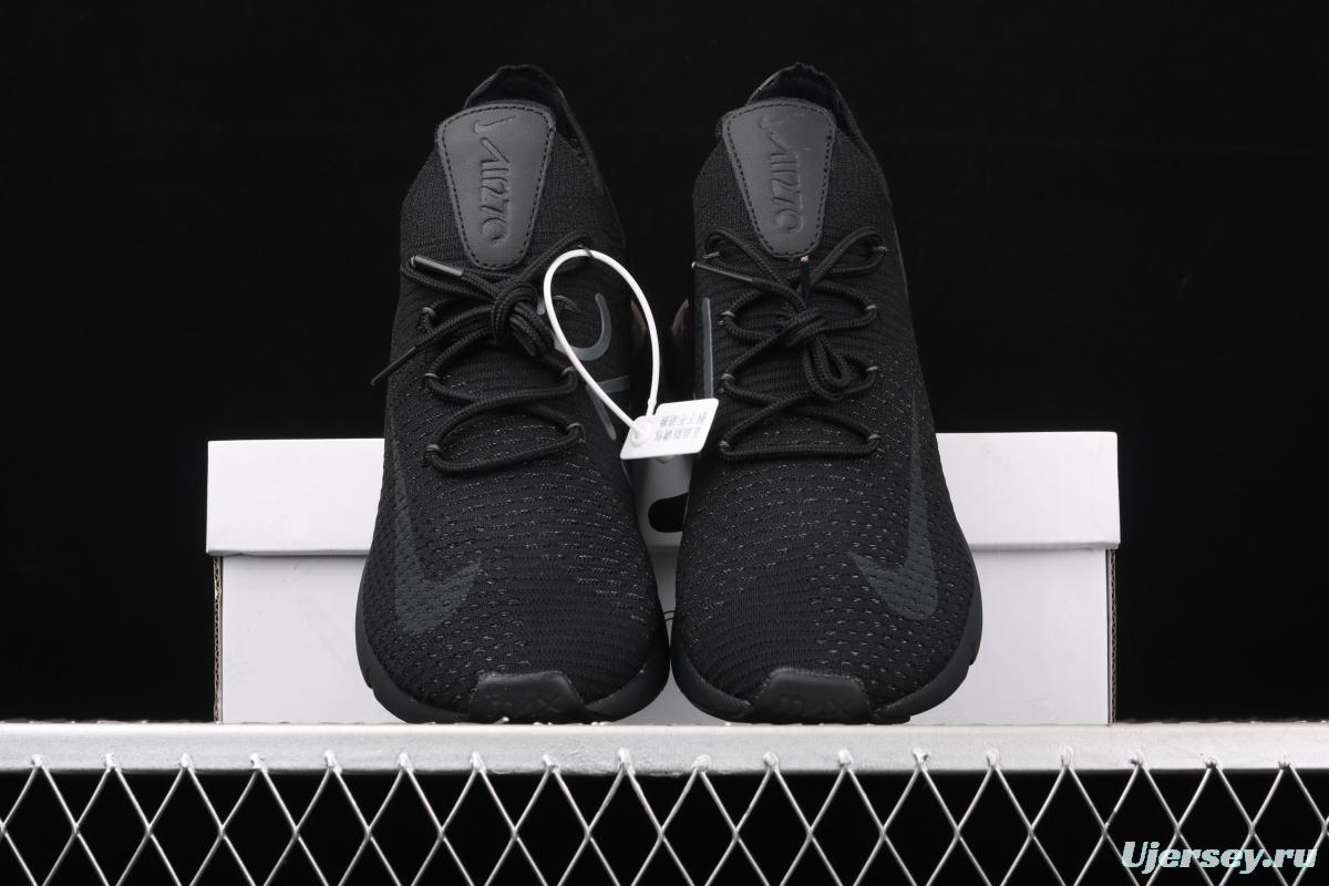 NIKE Air Max 270Flyknit retro style half palm air cushion running shoes AO1023-005
