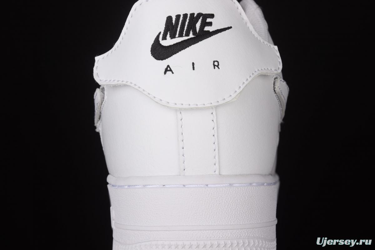 NIKE Air Force 1x 07 Low (GS) White removable Velcro low-top casual board shoes DB2812-100