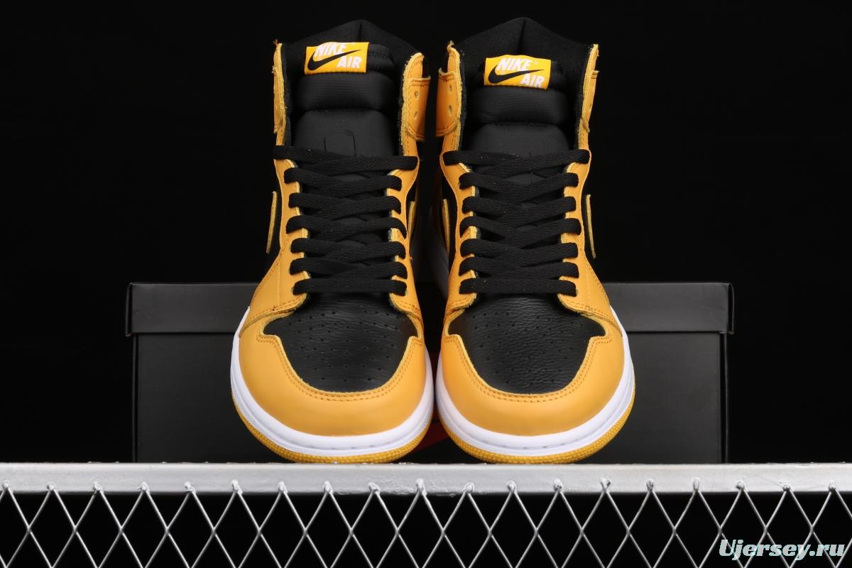 Air Jordan 1 High OG Pollen black and yellow 555088-701