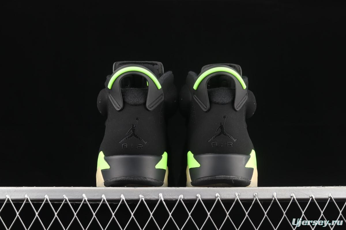 Air Jordan 6 Electric Green suede black green CT8529-003