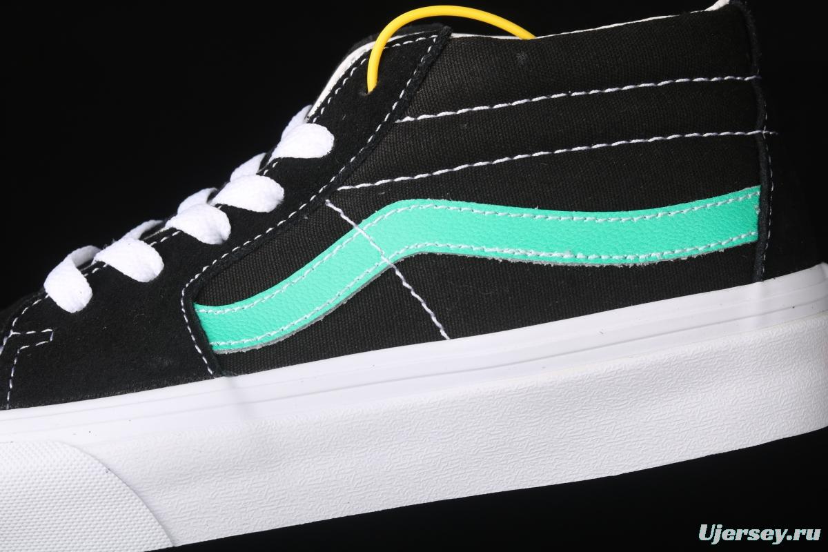 Vans Sk8 Mid Vansi Zhongbang series candy green leisure board shoes VN0A3WM34FV