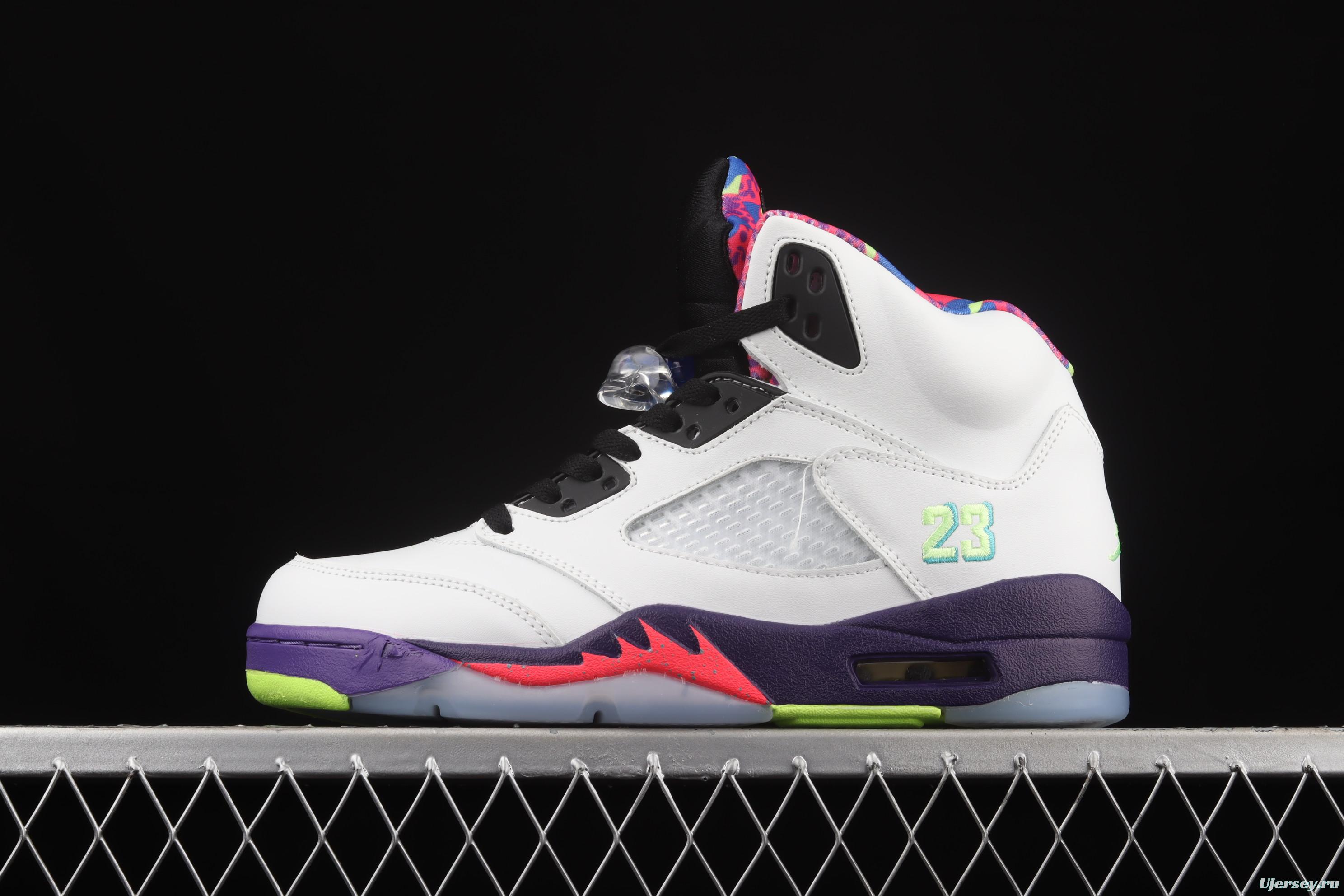 Air Jordan 5 White Bel-Air fresh Prince 2020 Edition College Purple DB3335-100