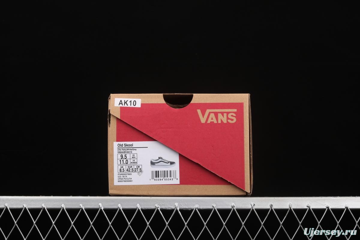 Vans Old Skool Vance black, white and gray color low-side vulcanized canvas casual shoes VN0A4BVAK10