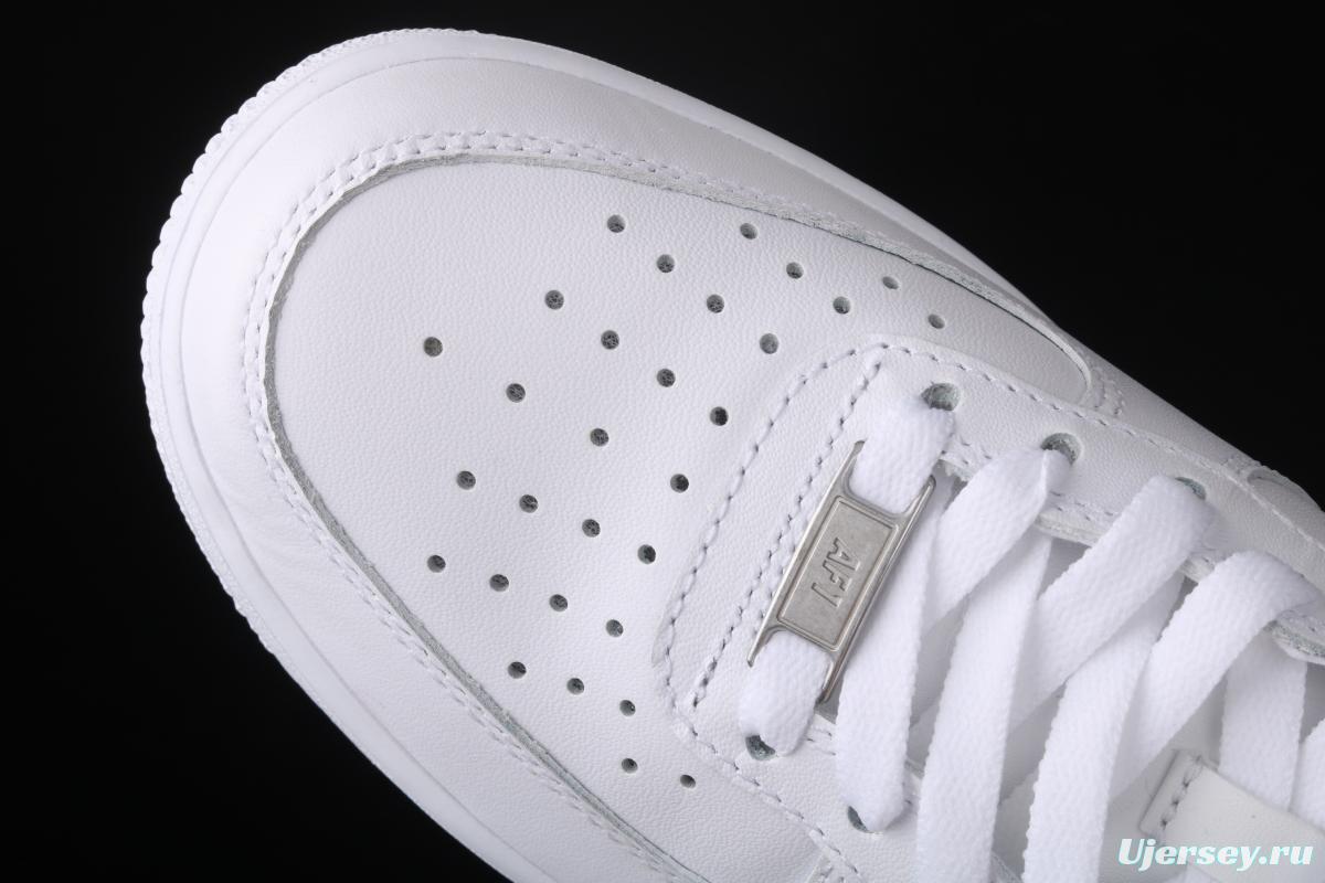 NIKE Air Force 1x 07 2019 all white medium top leisure sports board shoes 366731-100