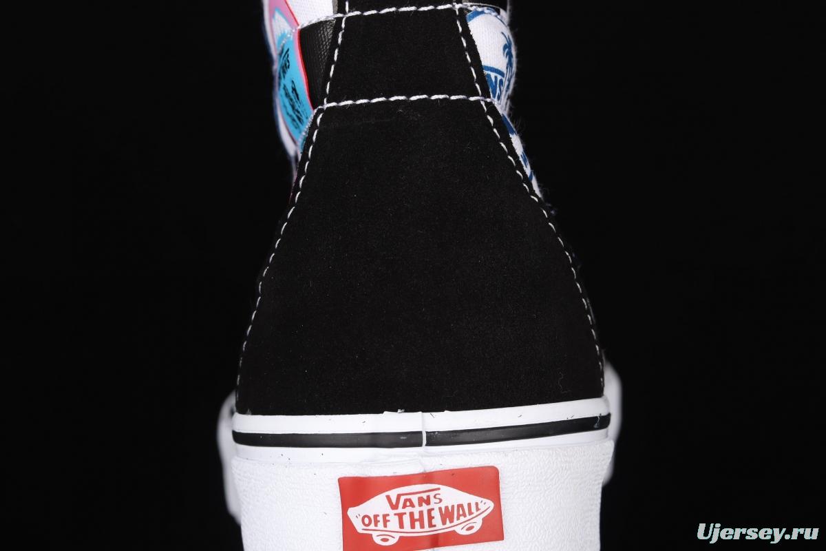 Vans Sk8-Hi 138Decon logo printed side stripes high-end casual high-upper shoes VN0A3MV13P0