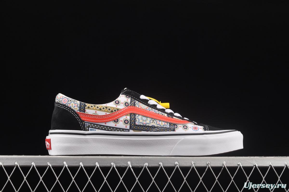 Vans Style 36 Moroccan style theme series high top leisure sports board shoes VN0A54F6687