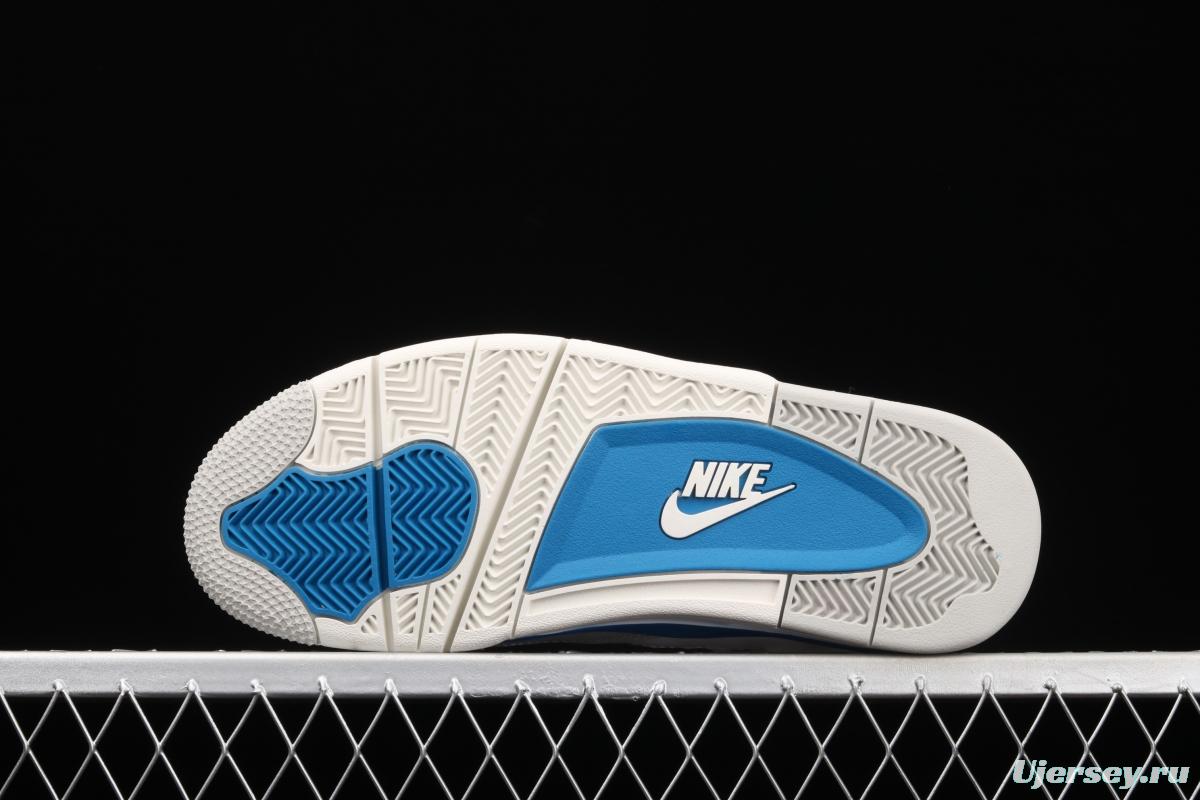 Air Jordan 4 Retro Military Blue White Blue 308497-105