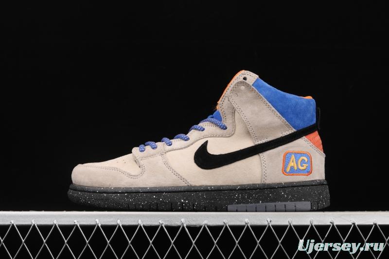 Acapulco Gold x NIKE DUNK SB High 2014 joint style reengraved high top skateboard shoes 313171-207,