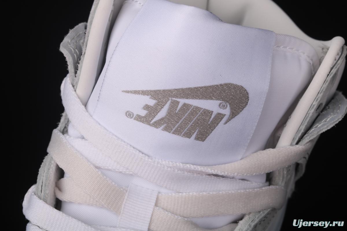 Slam Jam x NIKE DUNK High series all-head leather high-top casual skateboard shoes DA1639-100