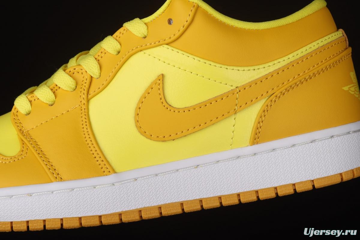 Air Jordan 1 Low lemon yellow low side culture leisure sports shoes DN6998-700