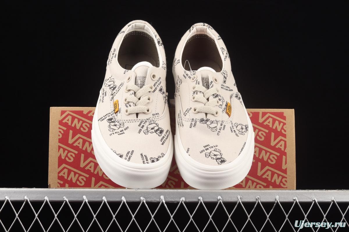 Vans Era light brown bear low-top casual board shoes VN0A54F19M8