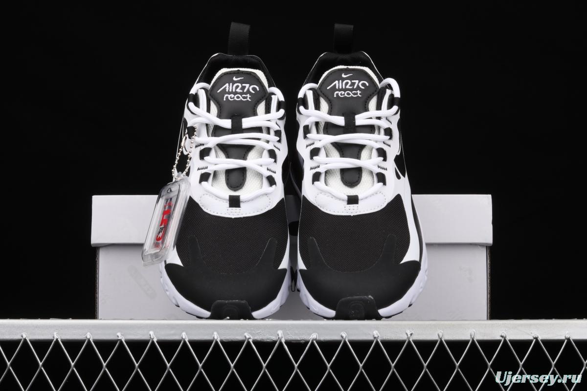 NIKE Air Max 270React new high-frequency mesh function half-palm air cushion running shoes CT1646-100