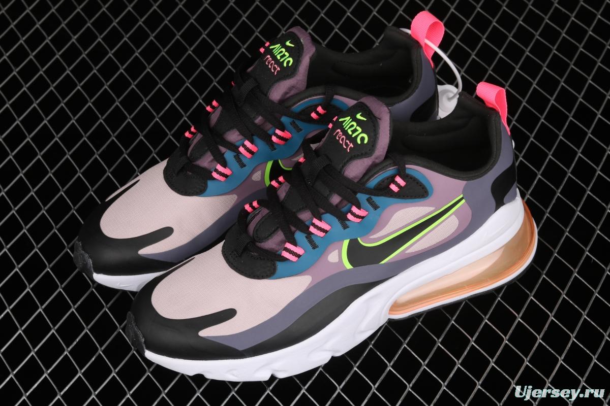 NIKE Air Max 270React new high frequency mesh hollowed-out half-palm air cushion running shoes CV8818-500