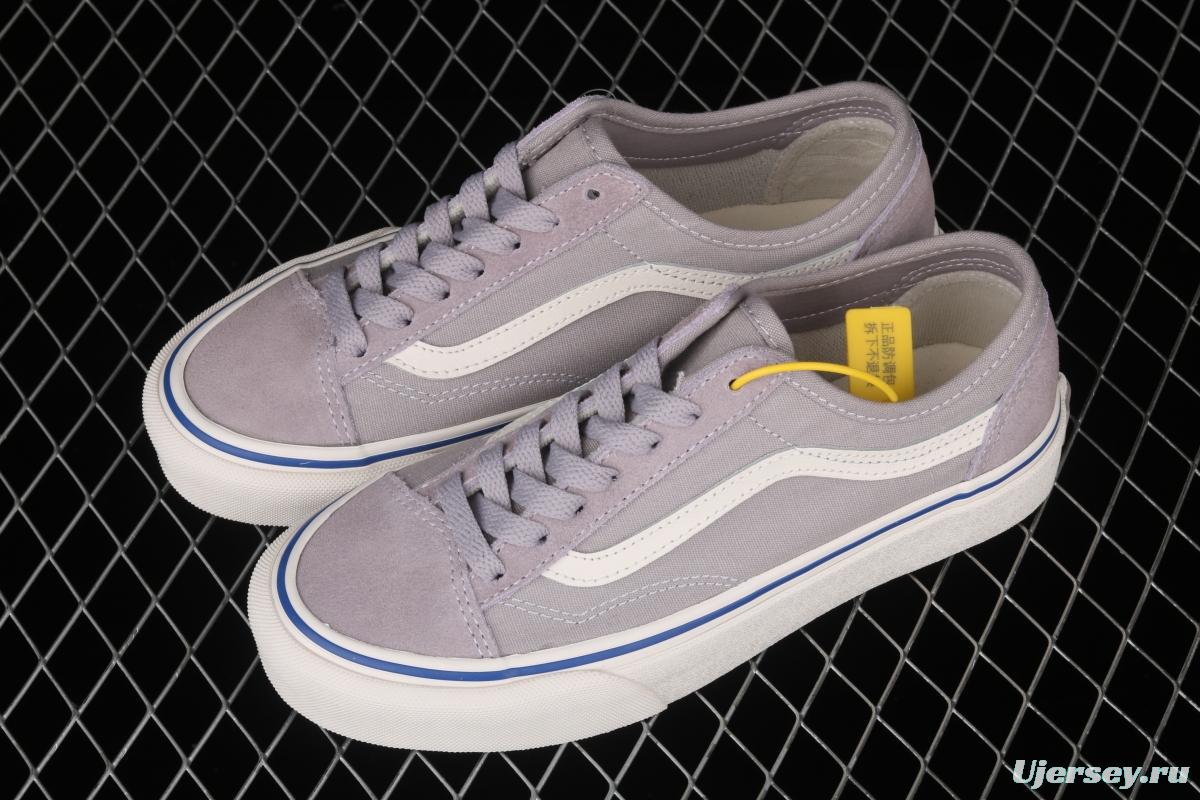 Vans Old Skool taro purple side stripes low-edge light canvas shoes VN0A54F44U1