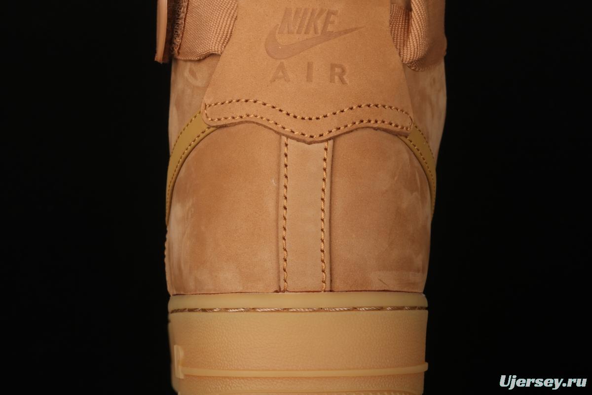 NIKE Air Force 1 High'07 2019 new wheat color high upper shoes CJ9178-200