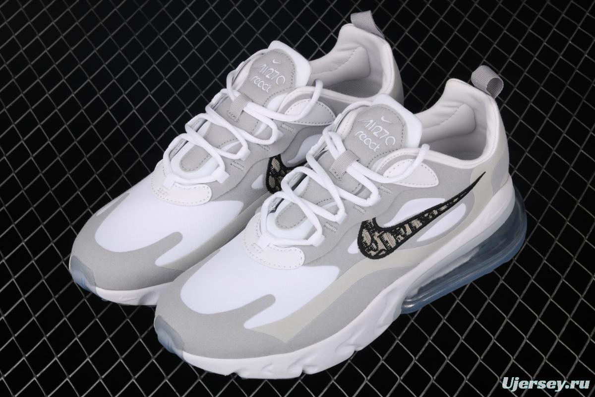 NIKE Air Max 270React new high-frequency mesh function half-palm air cushion cushioning running cloth shoes AO4971-800