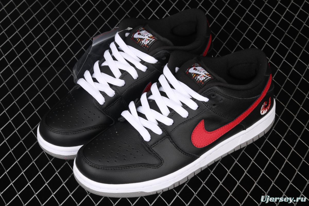 NIKE DUNK Low Premium 2020 black and red shrimp low-side leisure sports skateboard shoes 313170-060