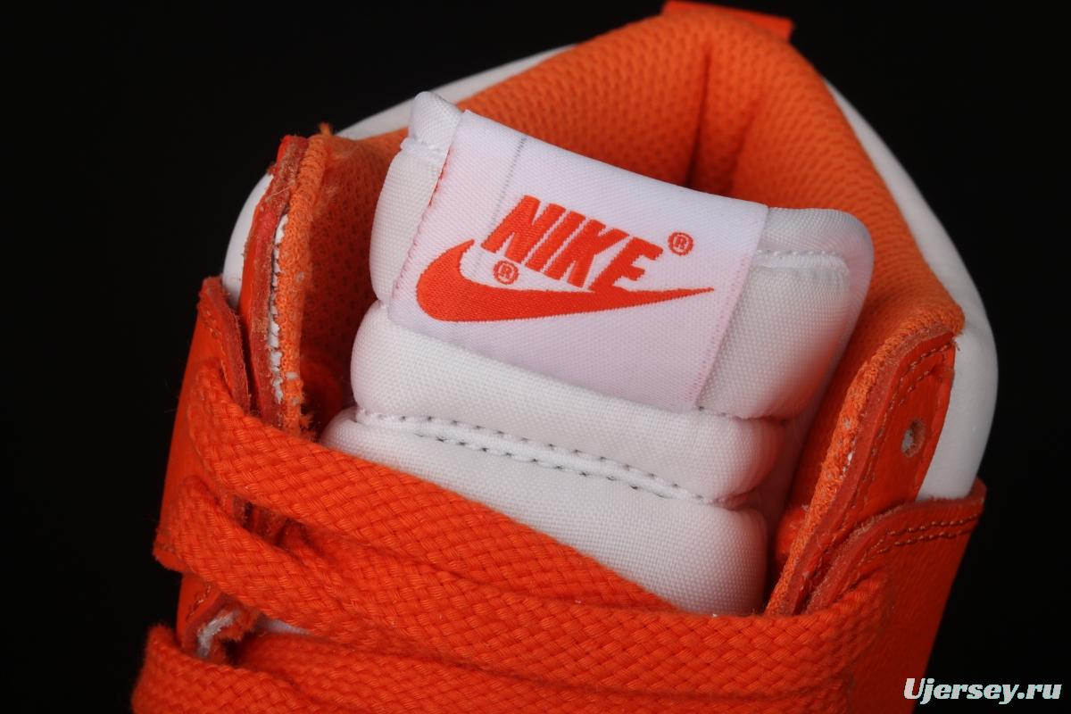 NIKE DUNK SB High Syracuse full-top white orange skateboard shoes 850477-101