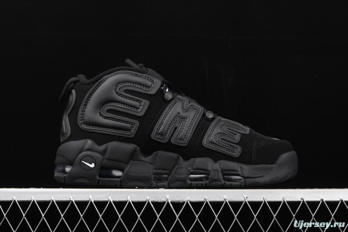 Supreme x NIKE Air More Uptempo co-signed AIR classic high street leisure sports basketball shoes 902290-001