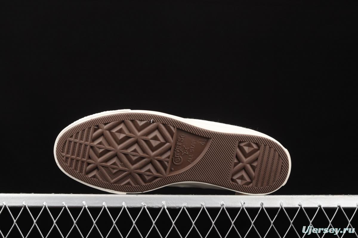 Converse All Star Converse Japanese milk coffee chocolate upper casual board shoes 170128C