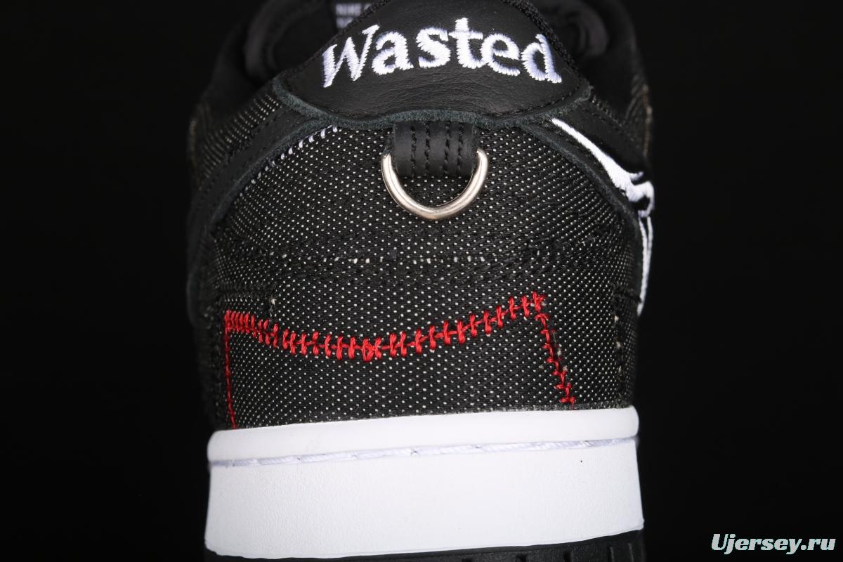 Wasted Youth x NIKE SB DUNK Low SB buckle rebound fashion casual board shoes DD8386-001