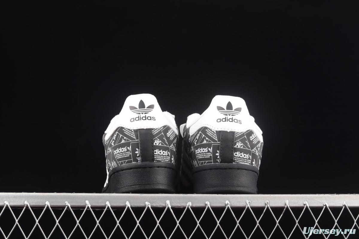 Adidas Originals Superstar FV2820 shell head printed with logo 3M reflective classic sports shoes