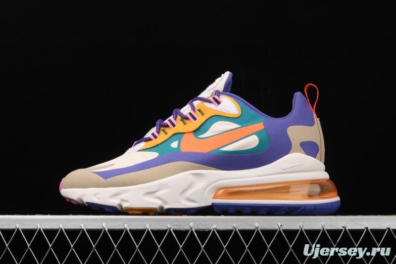 NIKE Air Max 270React new high-frequency mesh function half-palm air cushion running shoes CU3014-181,