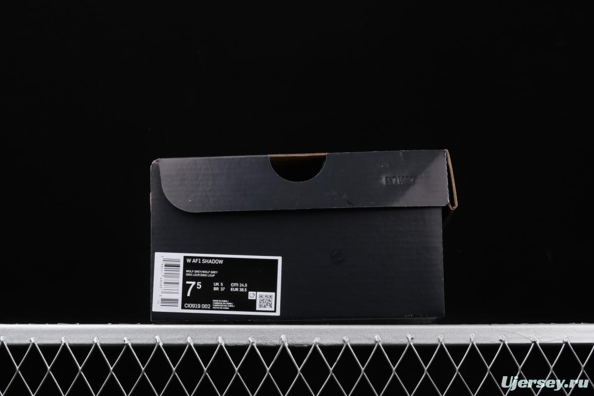NIKE Air Force 1 ShAdidasow light weight heightened low-top board shoes CI0919-002