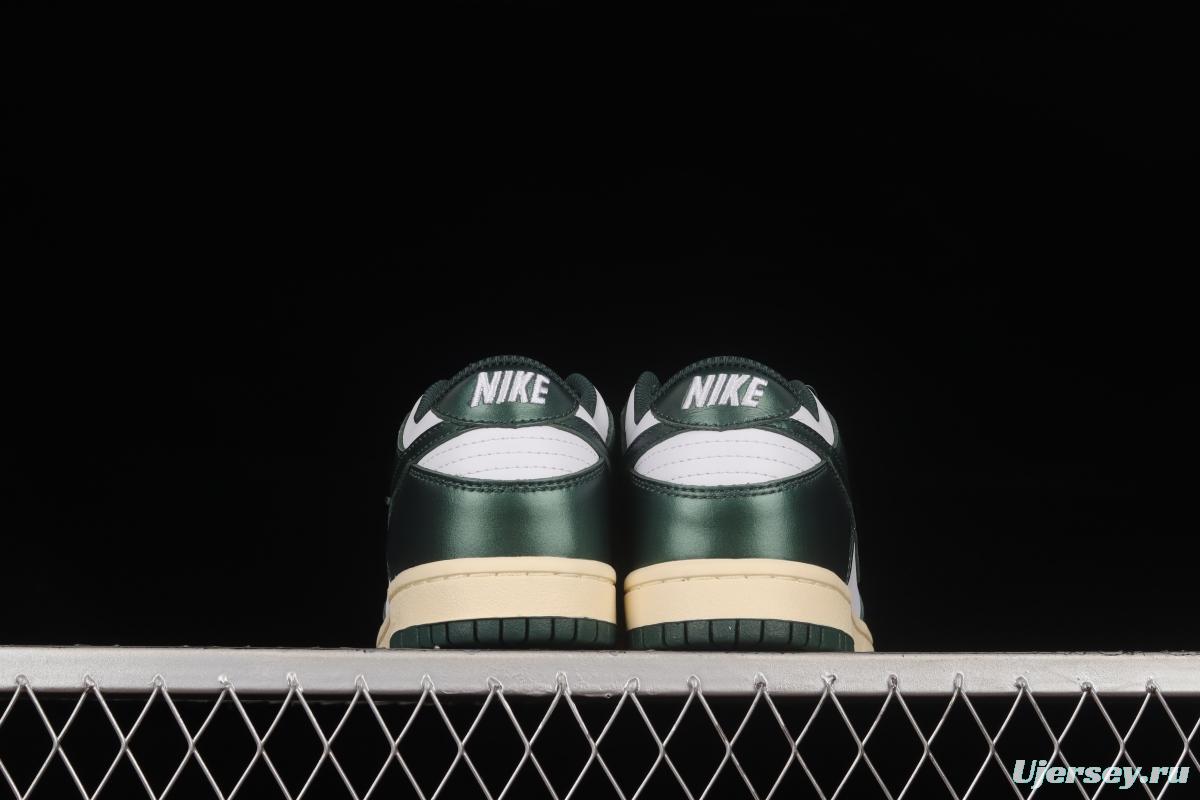 NIKE SB DUNK Low Vintage Green Navy Green Distressed SB Buckle Backboard Fashion Casual Sneakers DQ8580-100