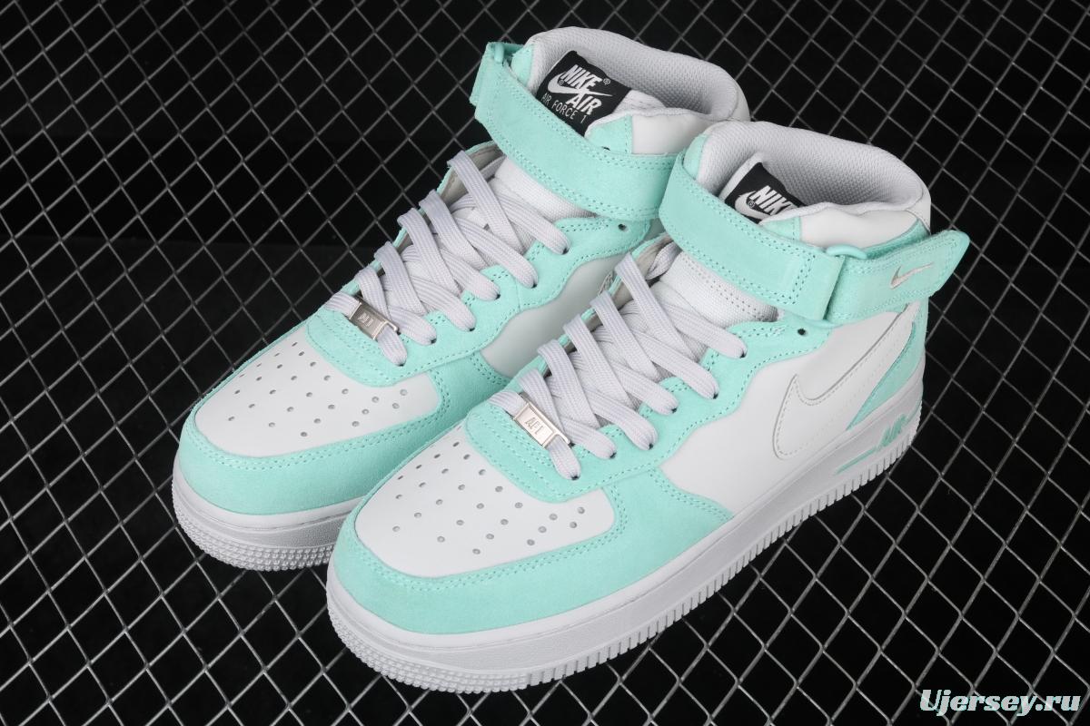 NIKE Air Force 11607 Lceland Green Rare Classic Chinese Bang Bang Leisure Sports Board shoes Leather Grey Tiffany Iceland Green 596729-301