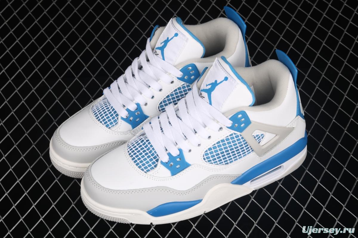 Air Jordan 4 Retro Military Blue White Blue 308497-105