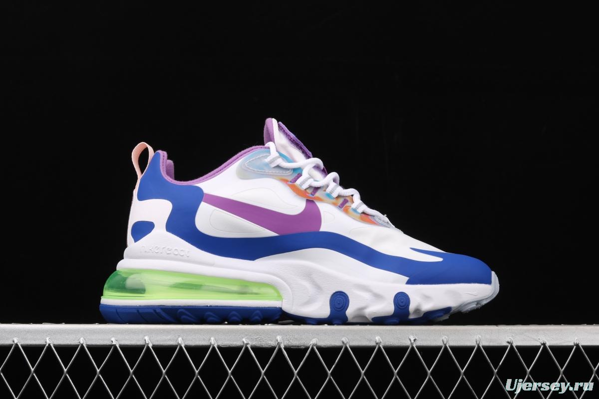 NIKE Air Max 270React new high-frequency mesh function half-palm air cushion running shoes CW0630-100