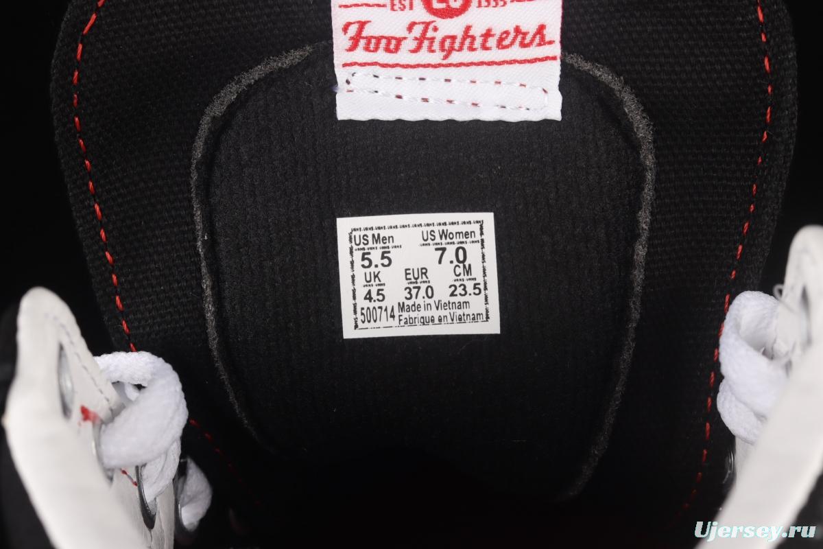 Vans Sk8-Hi Black Samurai Spitfire fighter co-named high-top skateboard shoes VN0A4U3C2GB